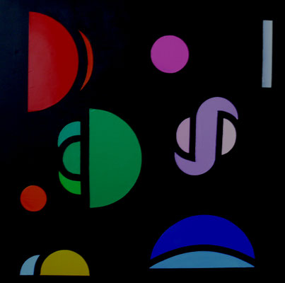 Convergence cubiste c12 (huile 80x80)