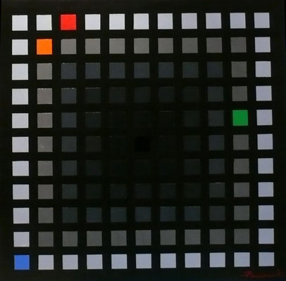 Convergence cubiste c8 (huile 60x60)