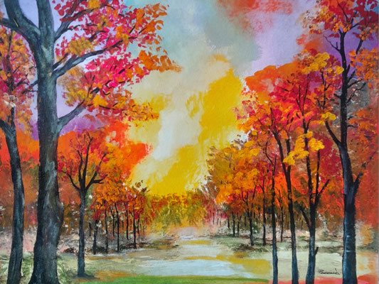 Couleurs 3 Acrylique sur papier (50x65)