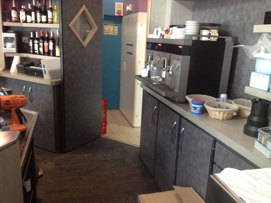 Arrière bar la Chaumière