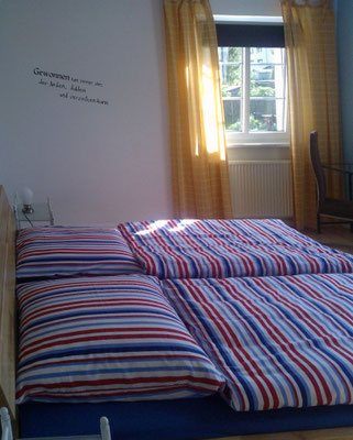 Das "blaue" Schlafzimmer - Ferienhaus XXL Deutschland in Oberweißbach