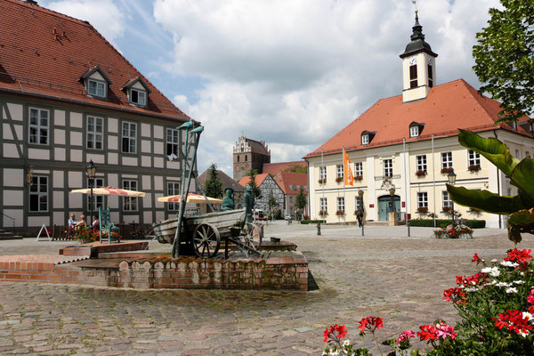 Marktplatz Angermünde, Brandenburg. Foto: Achim Graf