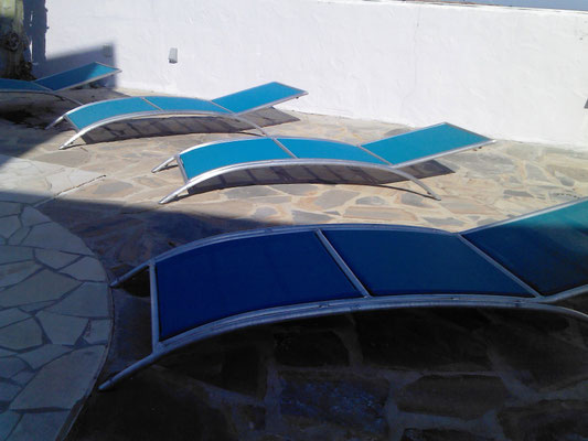 Hamacas en una terraza