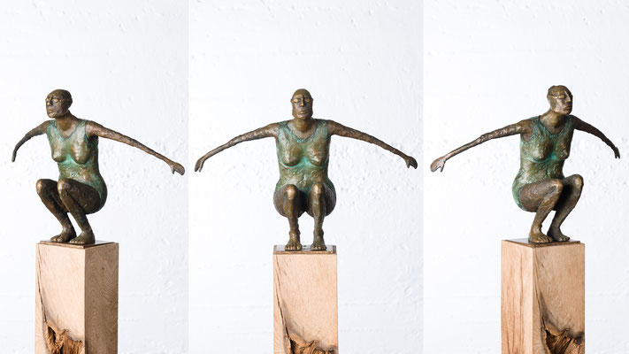 "Kleine Schwimmerin II" Bronze/Unikat