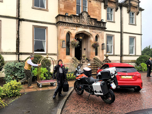 Ankunft am Cameron House am Loch Lommond