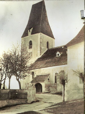 alte Fotoansicht der Kirche