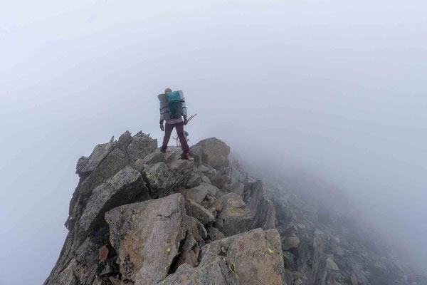 am Gipfel im Nebel verschollen