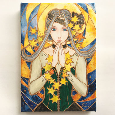 「祈り　Ⅱ」　キャンバス、アクリル