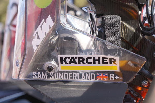Cockpit von sam Sunderland / Atacama Rally Chile