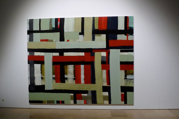 Monika Humm, transition 4, 2011, Acryl auf Holz, 300x360x5cm