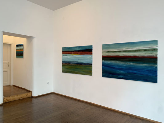 Ausstellung Monika Humm - Sehnsuchtsorte in der Galerie Michael Heufelder, 2025