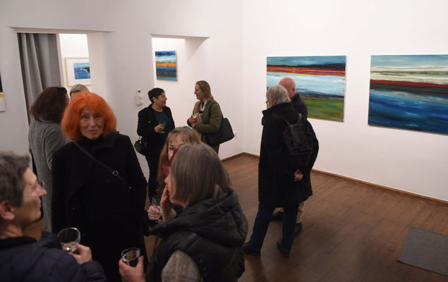 Eröffnung Monika Humm - Sehnsuchtsorte, Galerie Heufelder, 20.3.25