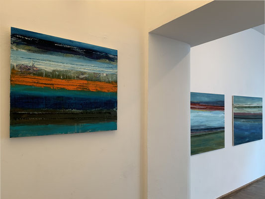 Ausstellung Monika Humm - Sehnsuchtsorte in der Galerie Michael Heufelder, 2025