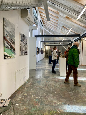 Dozentenausstellung und Dialog, Akademie der bildenden Künste Kolbermoor am 8.1.2023