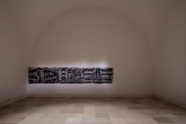  Ben Goossens: Eckkonfekt, Sprühlack auf Papier / Supernature, Galerie der Künstler München, 2021 Foto: Edward Beierle