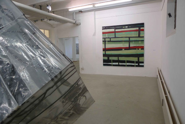 Ausstellungsansicht: ASHES, TAPES, COLOR, Haus 10, FFB  Foto: Monika Hum