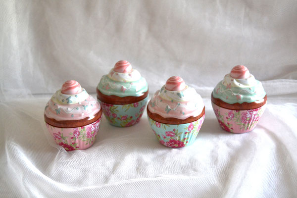 Cupe Cake Dosen mit Rosenmotiv