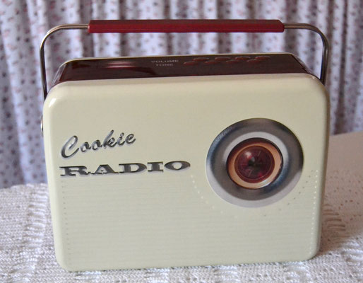 Radio rechteck, beige-braun