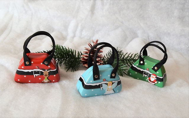 Weihnachtsdosen kleine Handtaschen