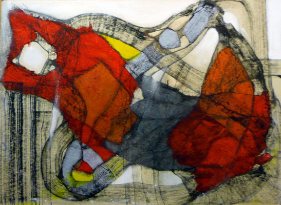 Grito Latente / mixta sobre cartón 42x30 cms