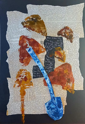 Mixed Media, Collage, 30 x 40 cm
