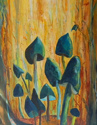 Im Märchenwald /2, Acryl, 40 x 50 cm