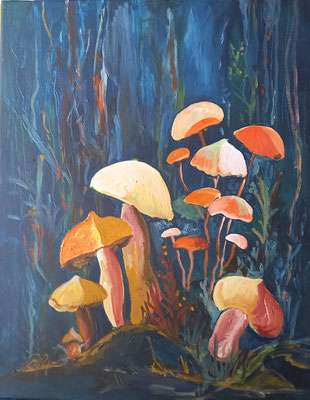 Im Märchenwald, Acryl, 40 x 50 cm
