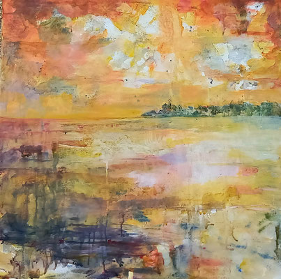 Magische Reflexion, Acryl, 60 x 60 cm