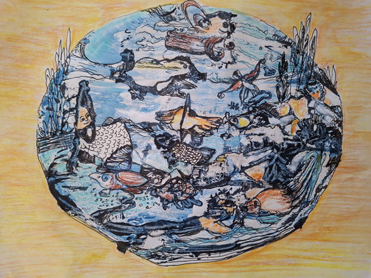 MoMonotypie, Mixed Media, a