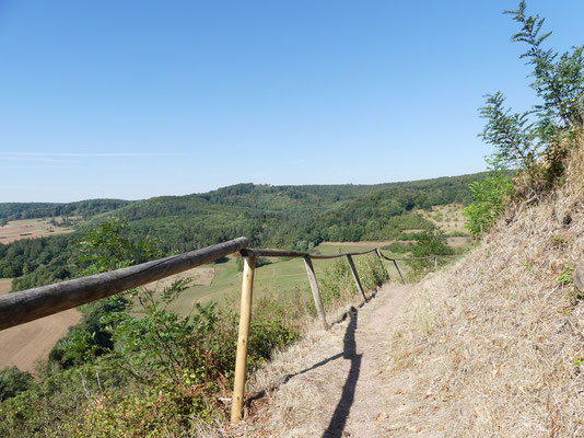 Naturpfad zum Burgberg während Yoga Retreat mit Beate Laudien