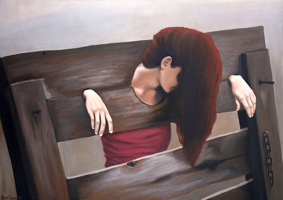 Caught 2, 2010, 100/140 cm, oil on canvas