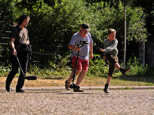 Eric Fritsch aus der E-Jugend des DSC als Straßenfußballer Helmut Schön