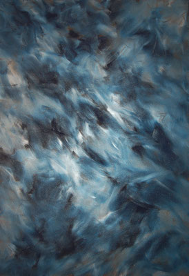 "Wetterleuchten", Acryl auf Leinwand, 90 x 130 cm