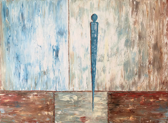 "Abstrakt", Öl auf Leinwand 80 x 60 cm, gespachtelt
