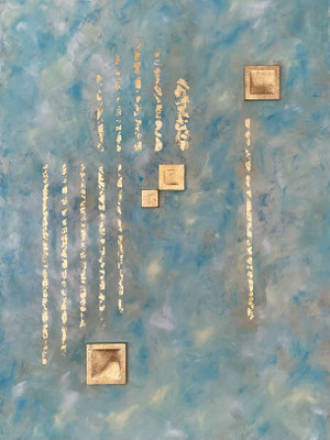 "Akzente", Öl auf Leinwand 80 x 120 cm