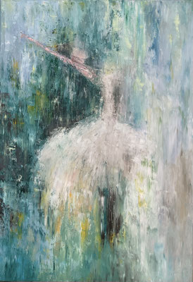 "Ballerina", Öl auf Leinwand 90 x 130 cm (verkauft)