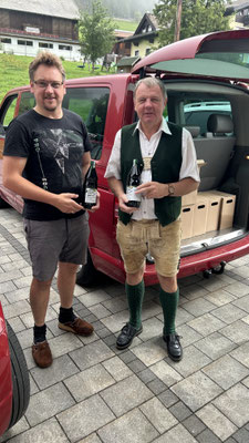 Sepp Loibner mit Jürgen Schrempf