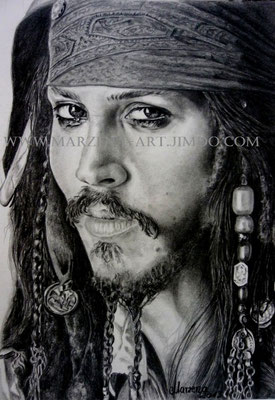 Johnny Depp als Captain Jack Sparrow A4 