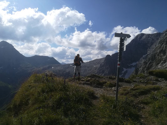 In Richtung Hochkünzelspitze