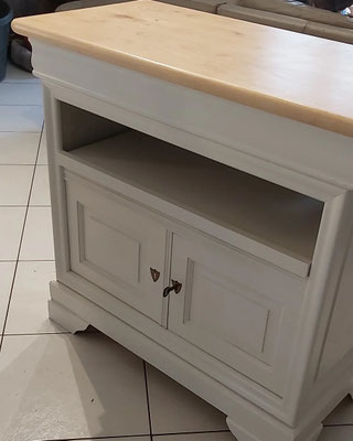Rénovation Déco & Corinnerie(s) | #Après Meuble TV style Louis Philippe façon Interiors Réalisation Christine Stage 4 Temps