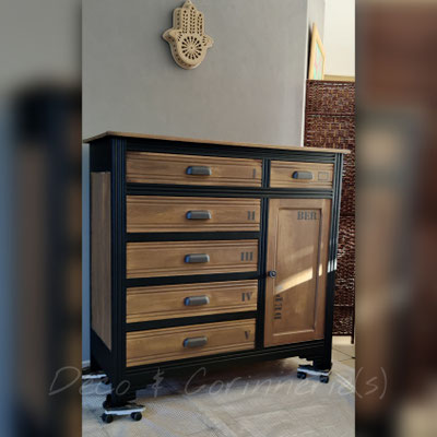Rénovation Déco & Corinnerie(s) | APRES Buffet Bas façon meuble de métier Réalisation Déco & Corinnerie(s)