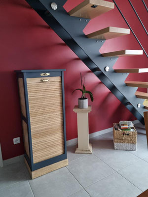 Rénovation Déco & Corinnerie(s) | #Après Classeur Bois Rideau Réalisation Déco & Corinnerie(s) pour Mme M.