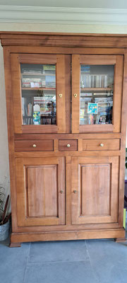 Rénovation Déco & Corinnerie(s) |Buffet bibliothèque Avant bois exotique