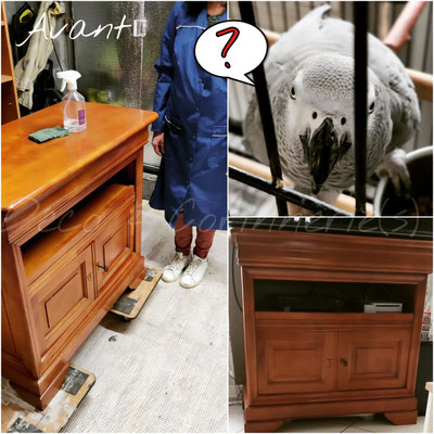 Rénovation Déco & Corinnerie(s) | #Avant Meuble TV style Louis Philippe