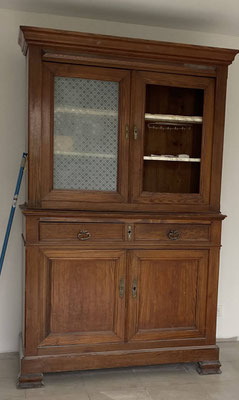 Rénovation Déco & Corinnerie(s) |Buffet 2 Corps Avant bois très abîmée