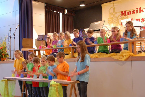 Unsere Jugend beim Konzert 2014. Quelle: Musikverein Helmsheim