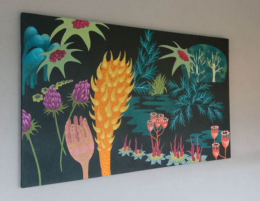 Die Invasiven, 2024, 110 x 180 cm