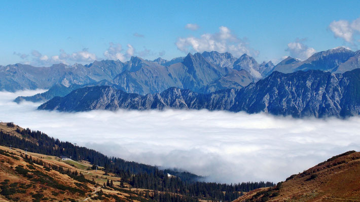 Blick in die Allgäuer Alpen