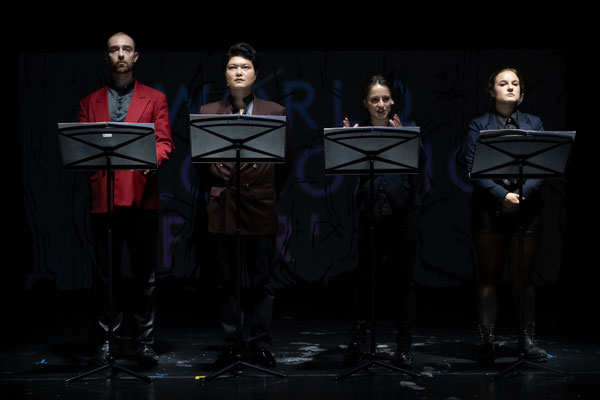 Suicide Machinery (Tania Rubio), Peter Fabig, Yongcheol Kim, Jana Markovic, Tina Josephine Jaeger; Landestheater Linz (c) Adi Hanusch