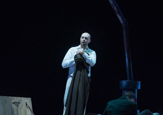Als Colline in La Bohème, Theater Görlitz, (c) Jakob Tillmann